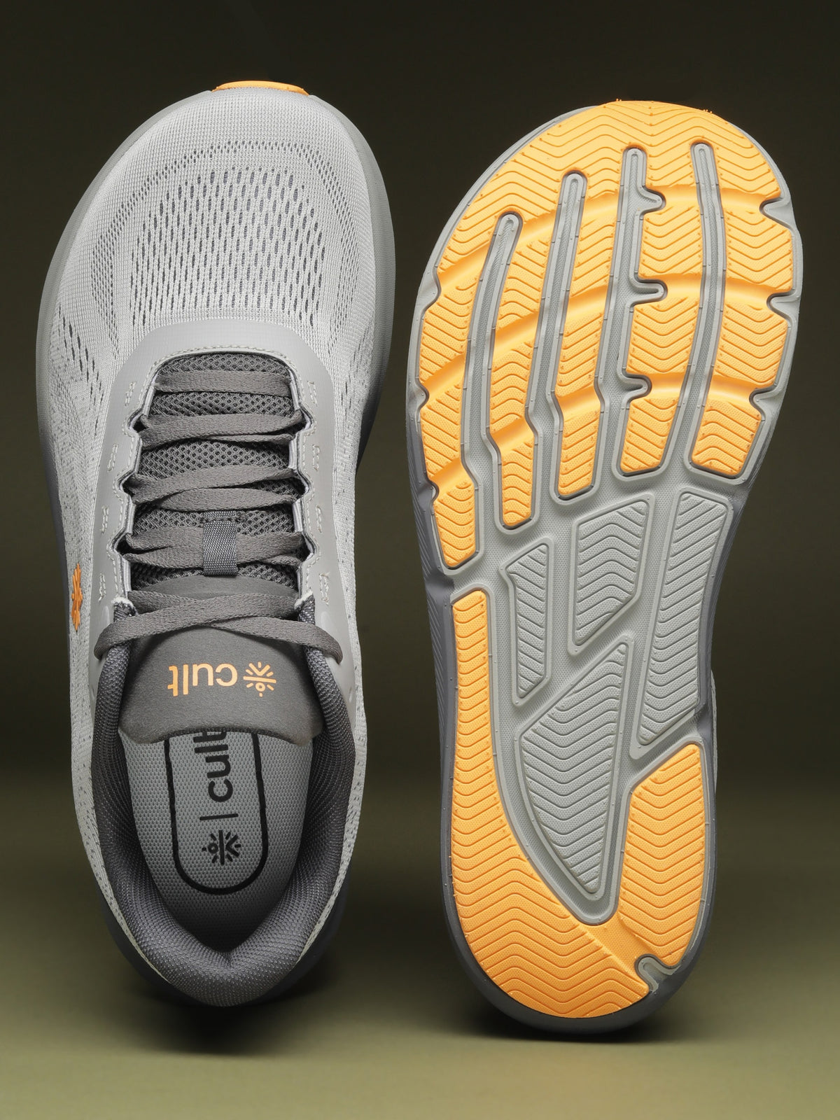 cult Men's WydeFlex Pro Running Shoes - Grey