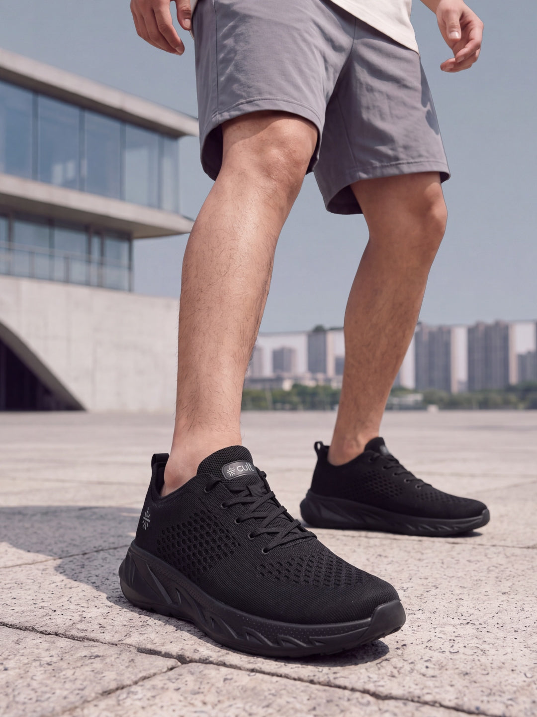 cult Men's Softcruise Walking Shoes - Black