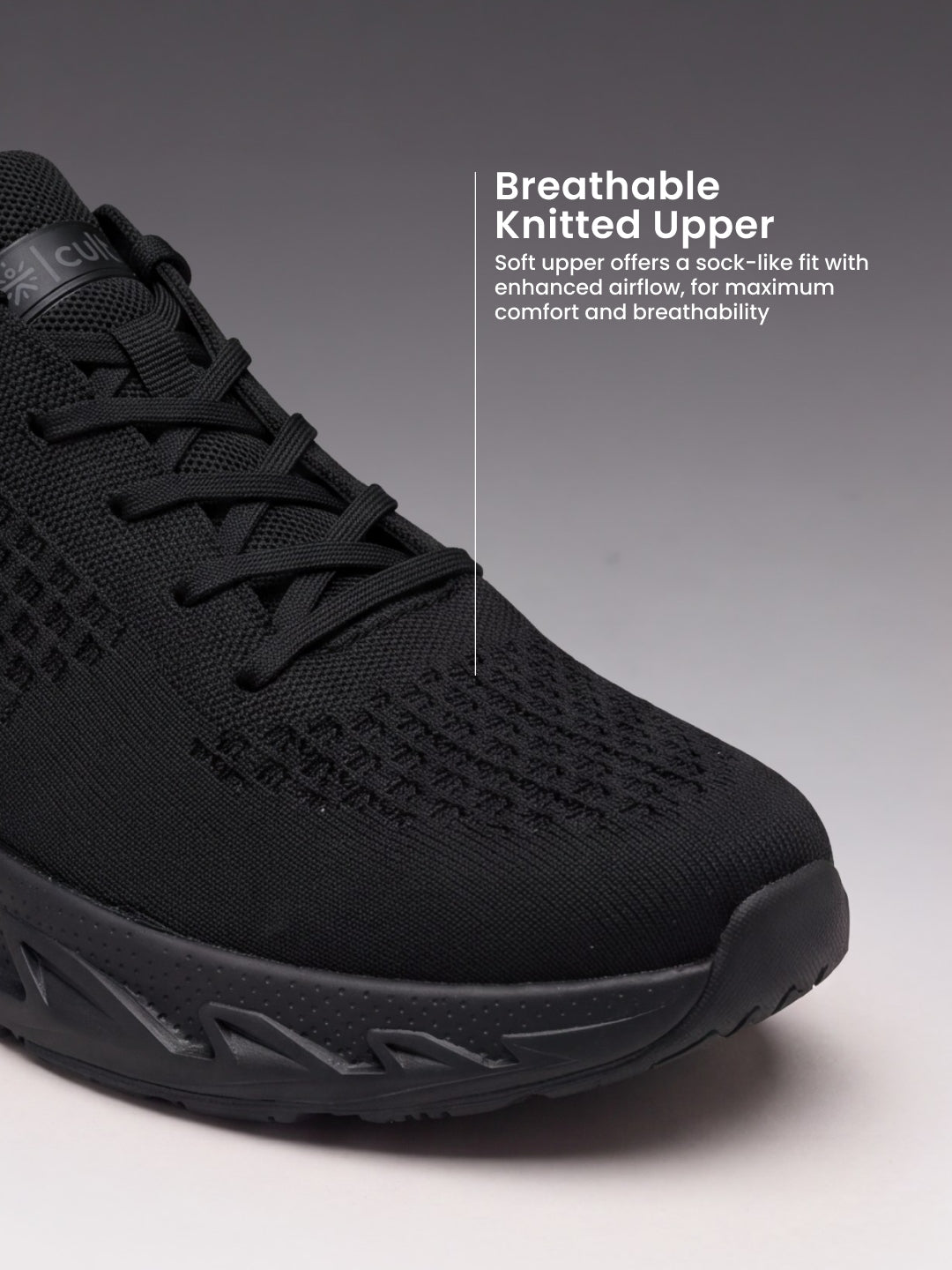 cult Men's Softcruise Walking Shoes - Black