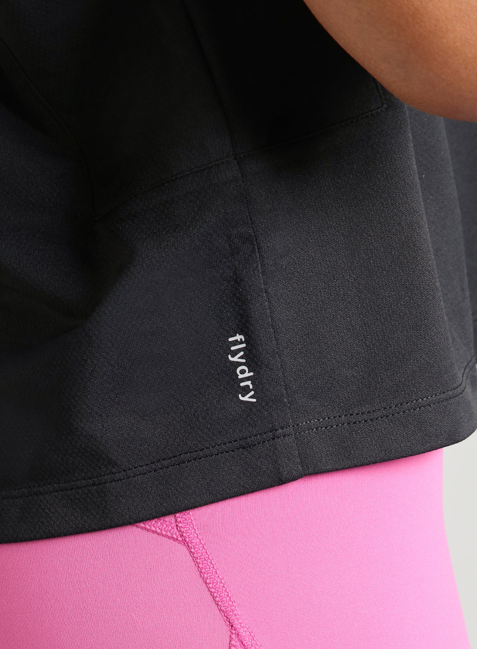 Women's Black Muscle Ease Boxy Fit T-shirt