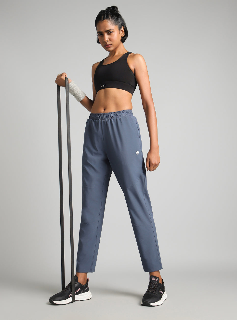 Women's Blue Training Sculpt Trackpants