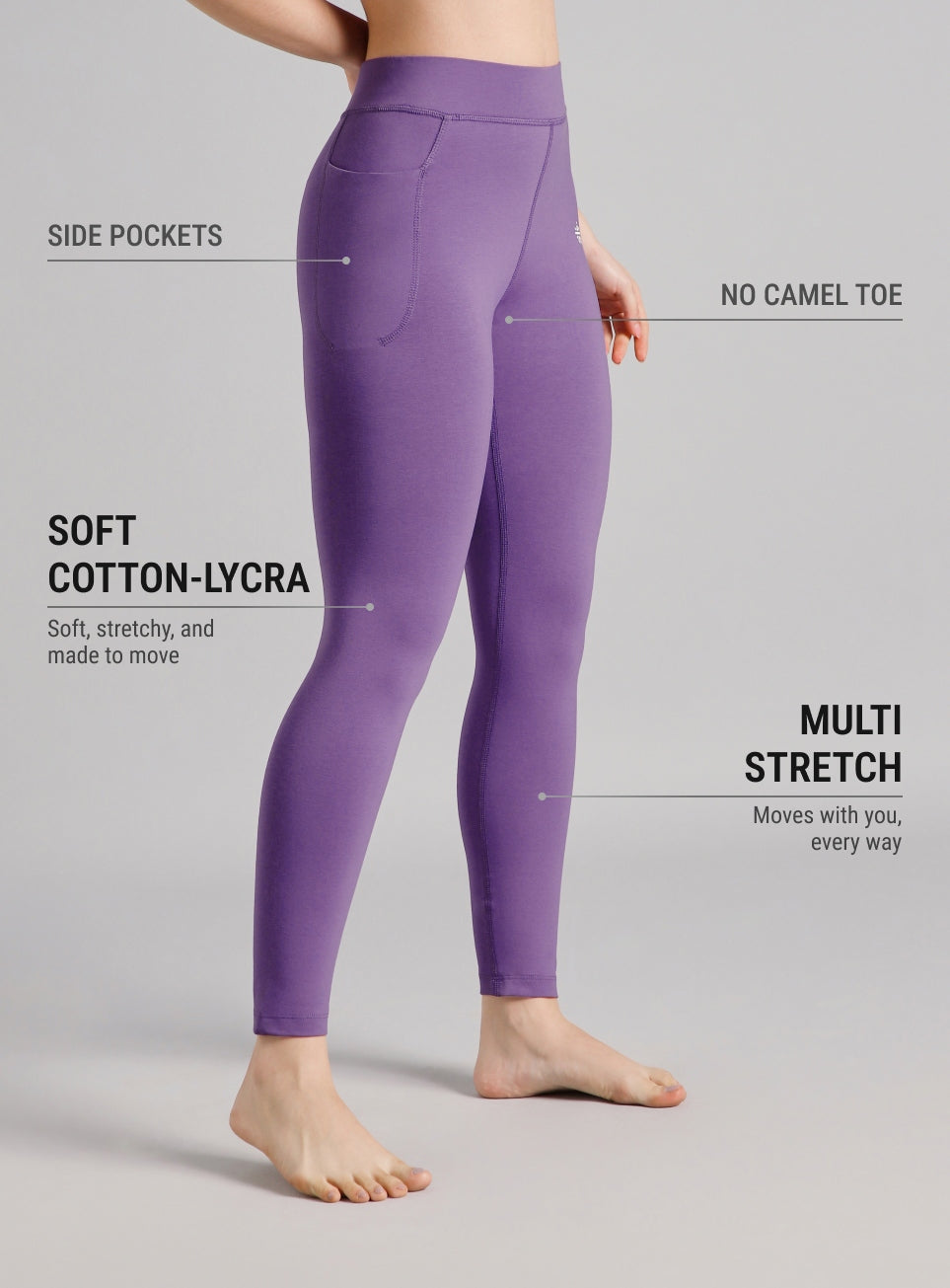 Women's Purple Embody Yoga Tights