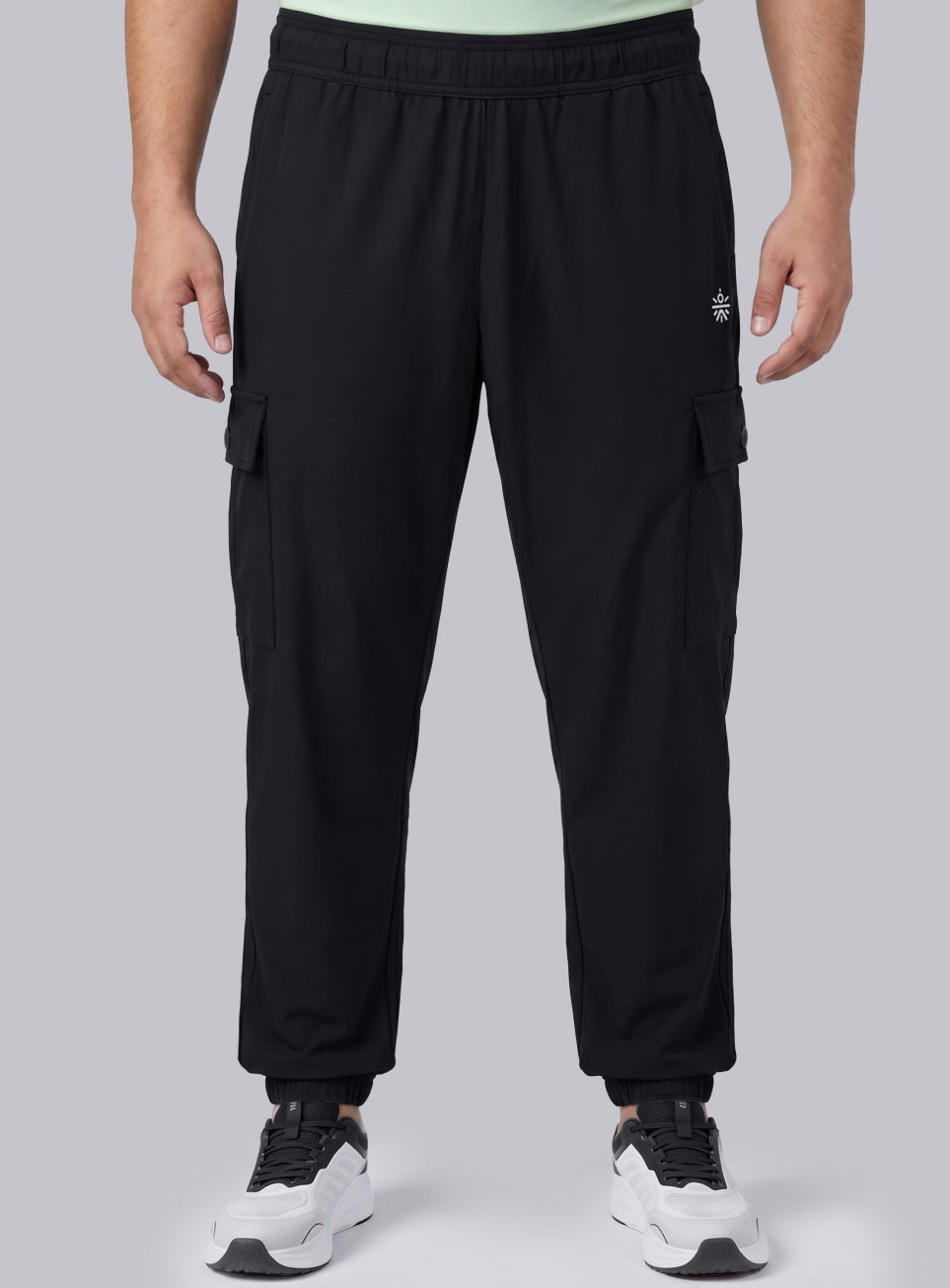 Men's Black Cargo Training Plus Size Joggers