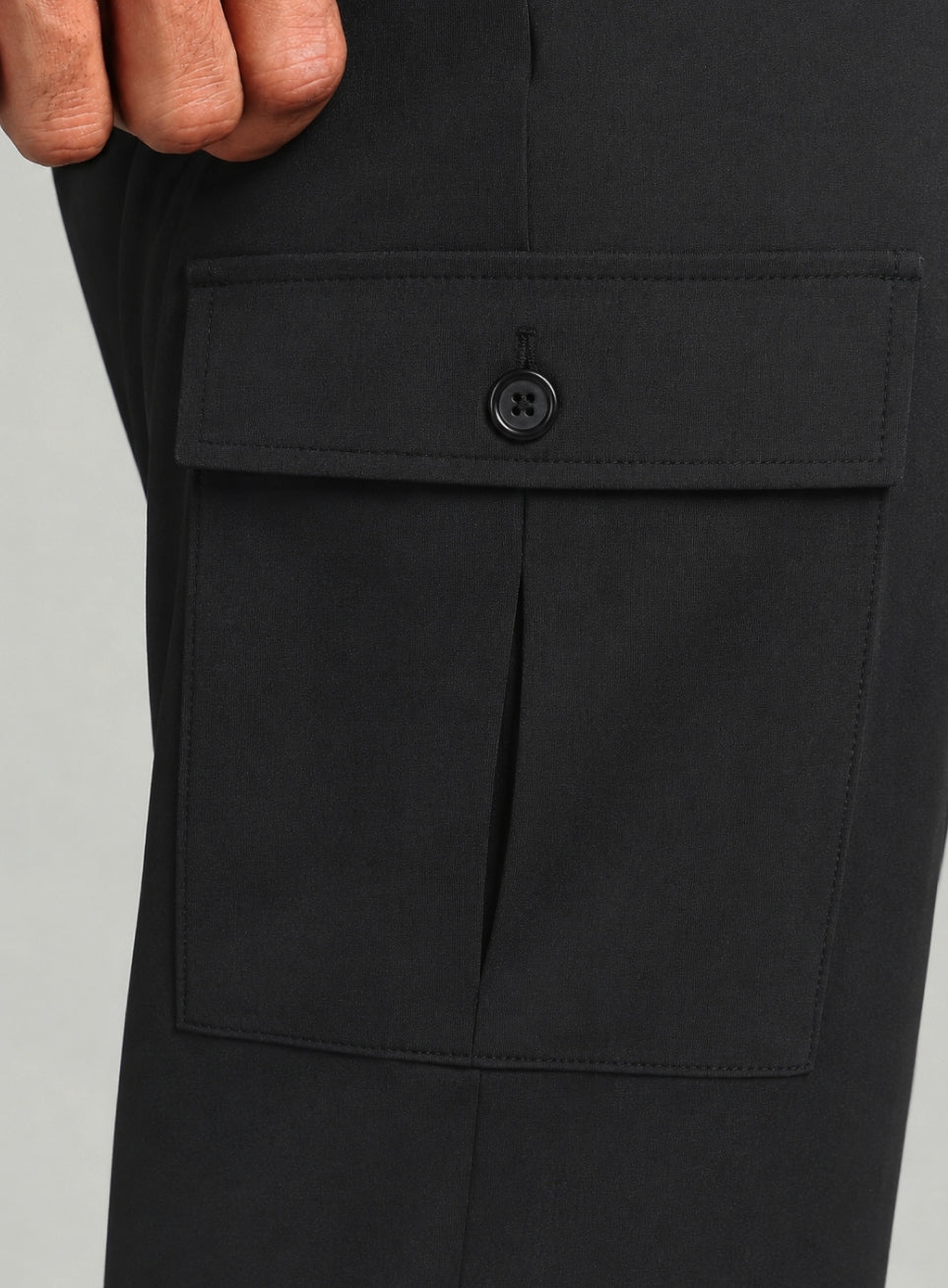 Men's Black Cargo Training Plus Size Joggers