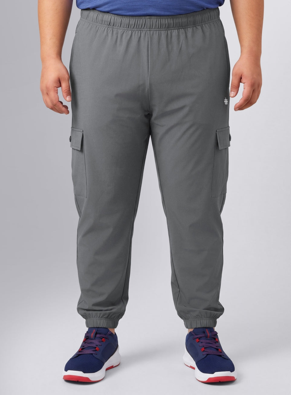 Men's Grey Modular Training Plus size Joggers