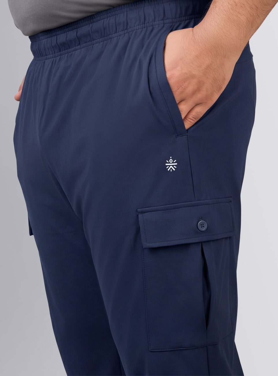 Men's Navy Modular Training Plus Size Joggers