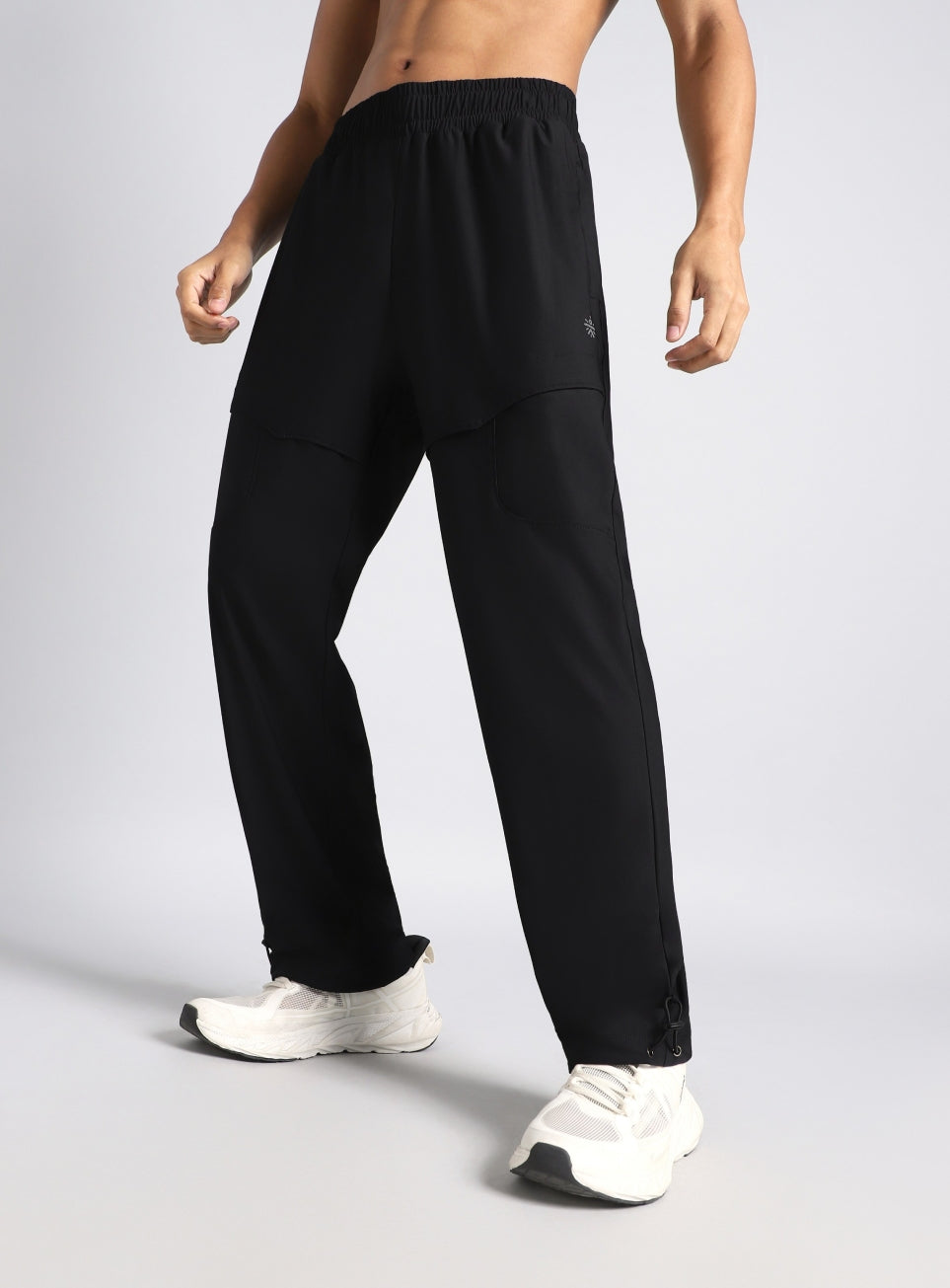 Men's Black Ultra Luxe Run FLOWTECH Performance Trackpants