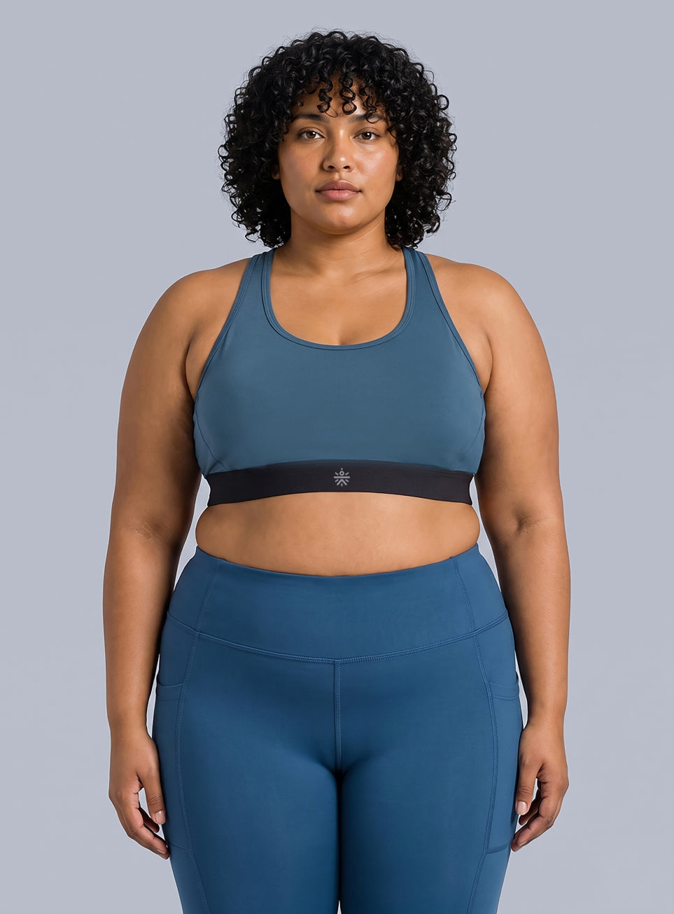 Women's Teal Run Forward High Support Plus Size Bra