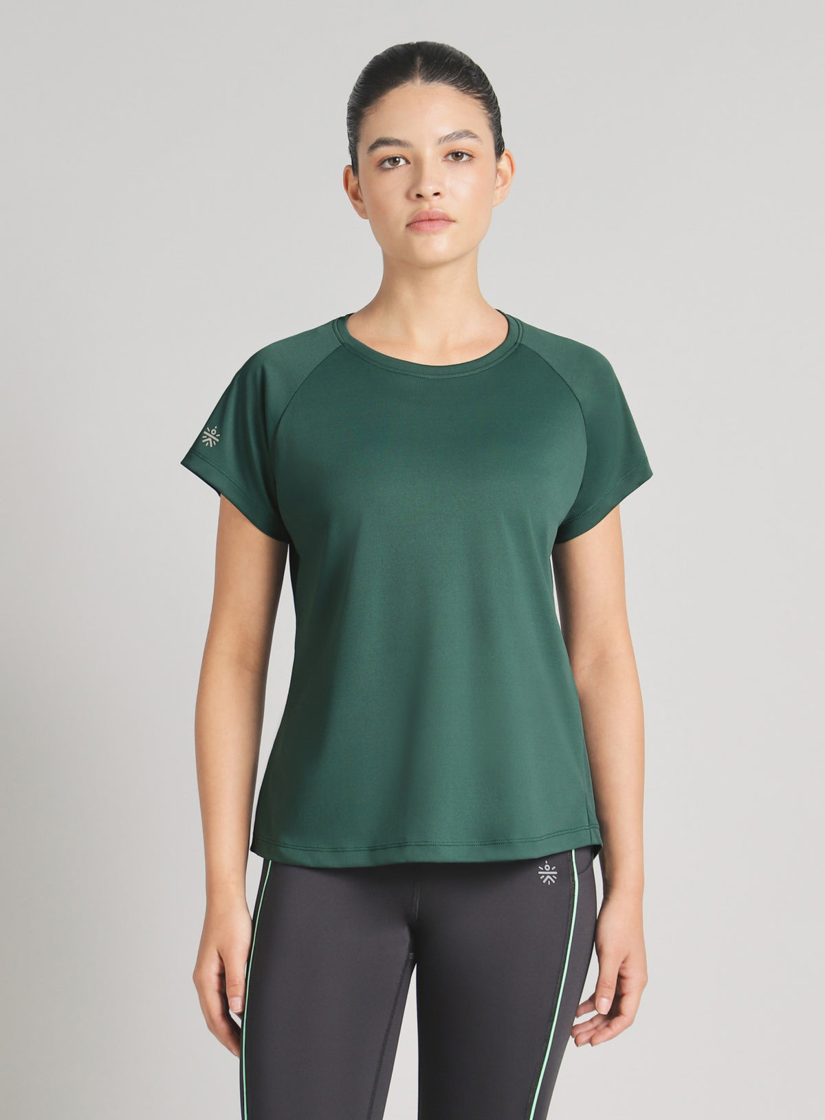 Women's Dark Green After Dark Running T-shirt