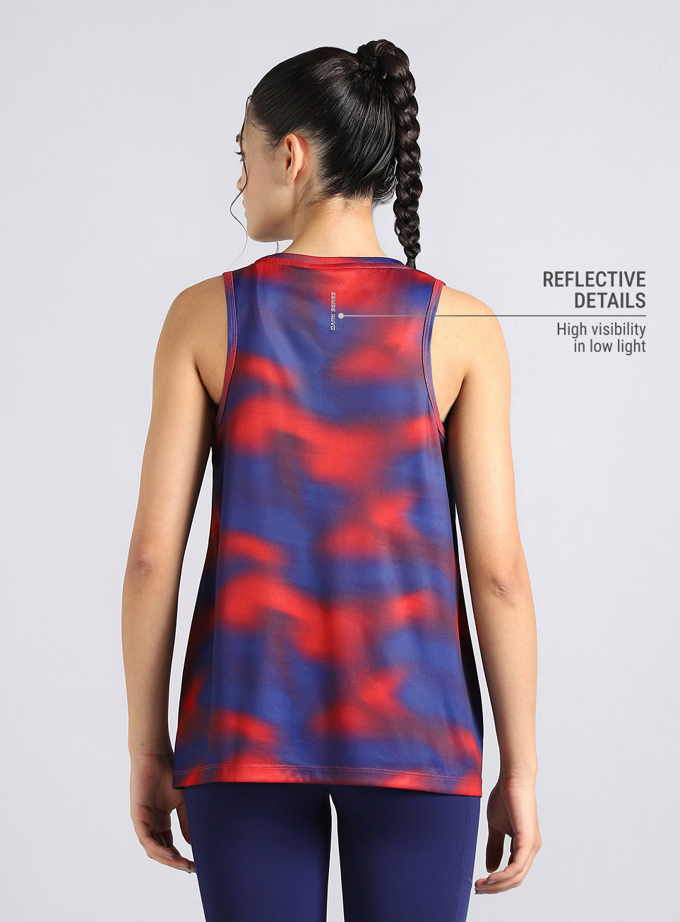 Women's Halo Print NIght Run Boxy Fit Tank