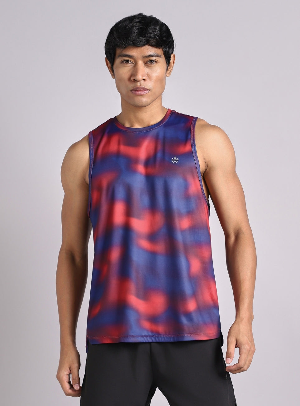 Men's Halo Print Night Run Tank