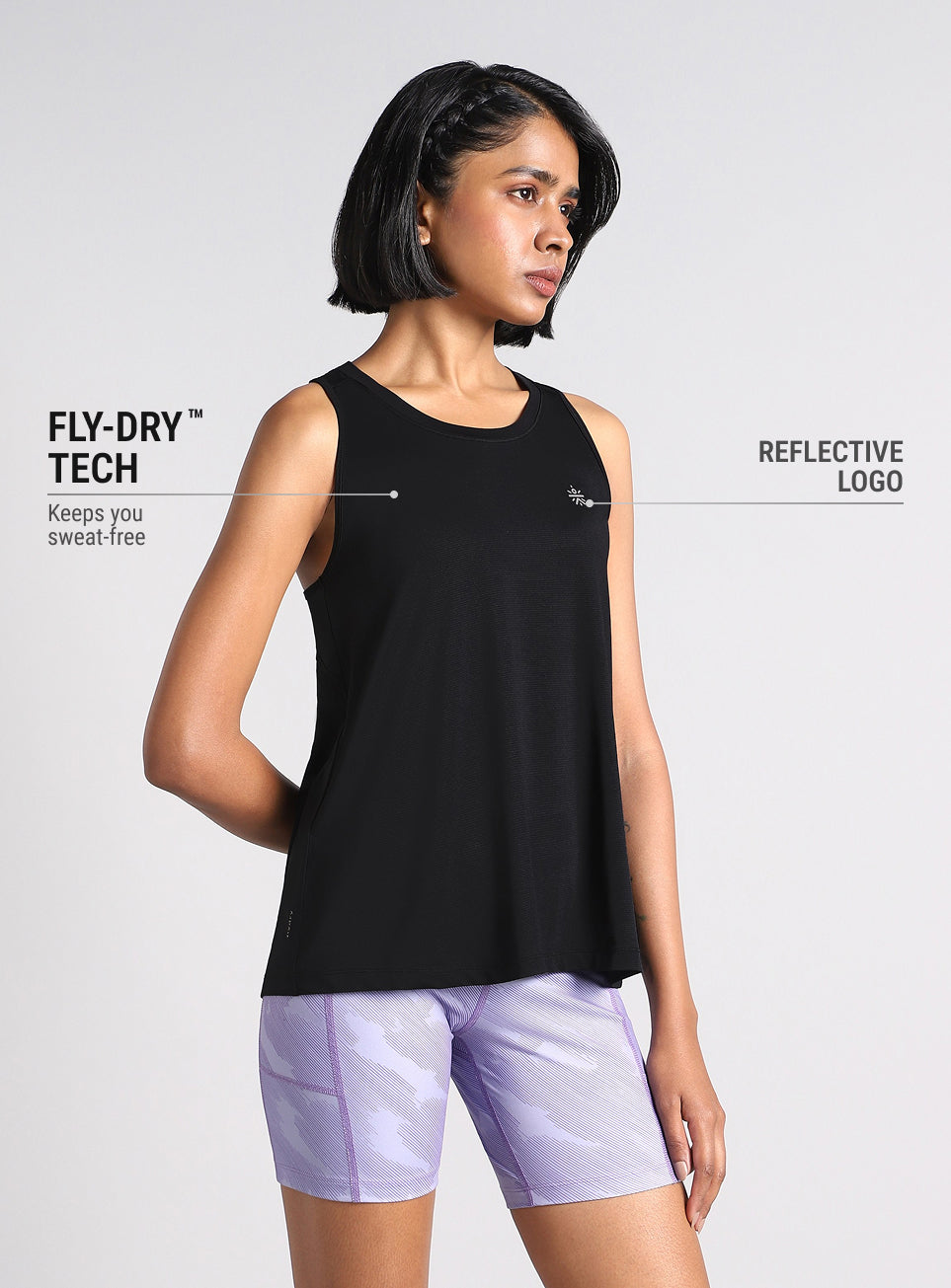 Women's Black Dark Series Speed Run Tank