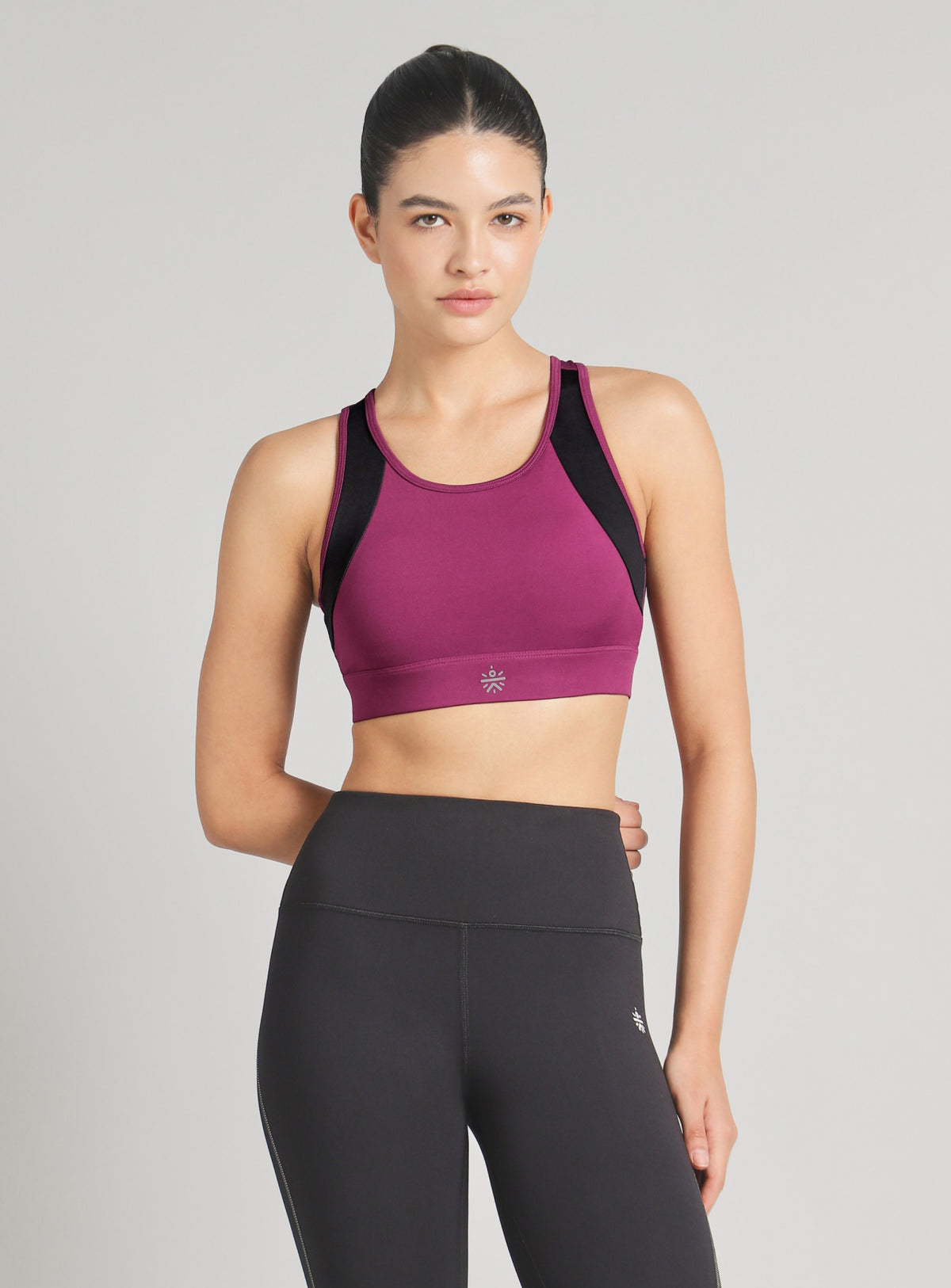 Women's Wine Moonlight Runner's High Support Bra