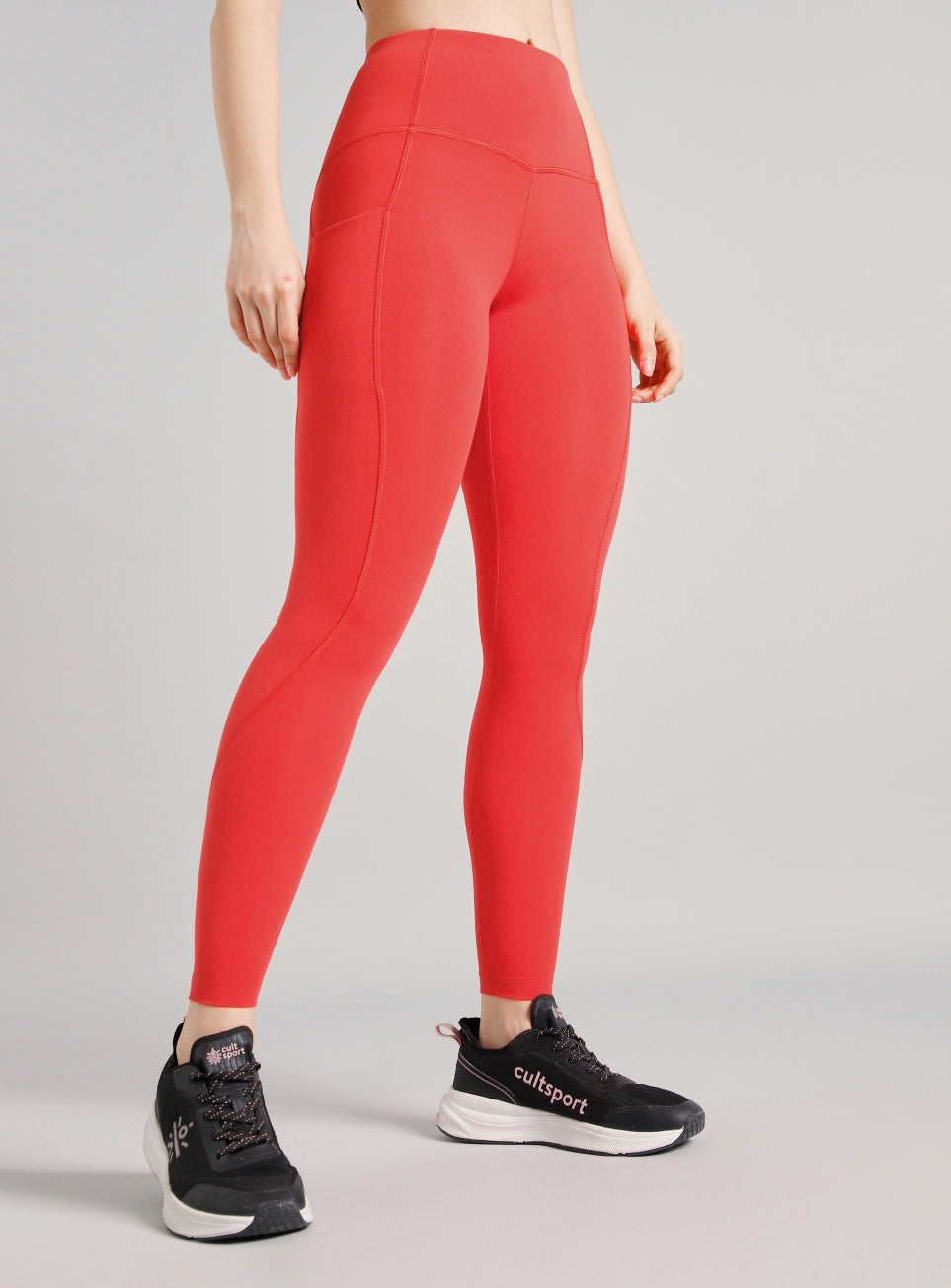 Women's Red Flow Form Yoga COMFlex Tights