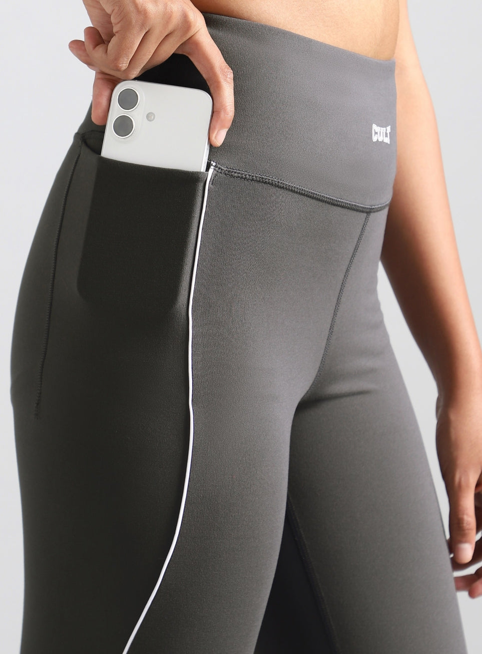 Women's Grey Combat Training COMFlex Training Flarepants