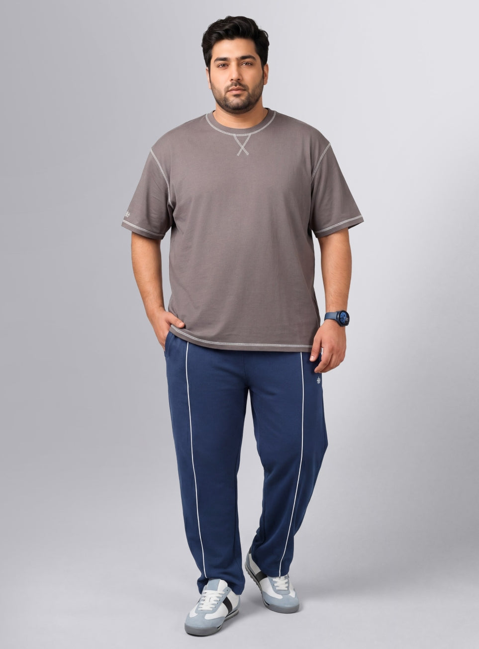Men's Navy Beyond Play Plus Size Trackpants