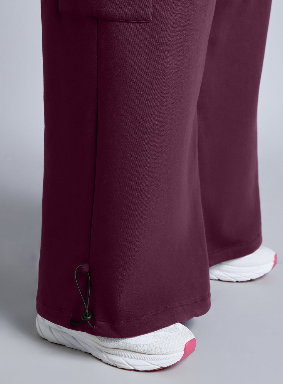 Women's Pink Plus Size Utility Joggers