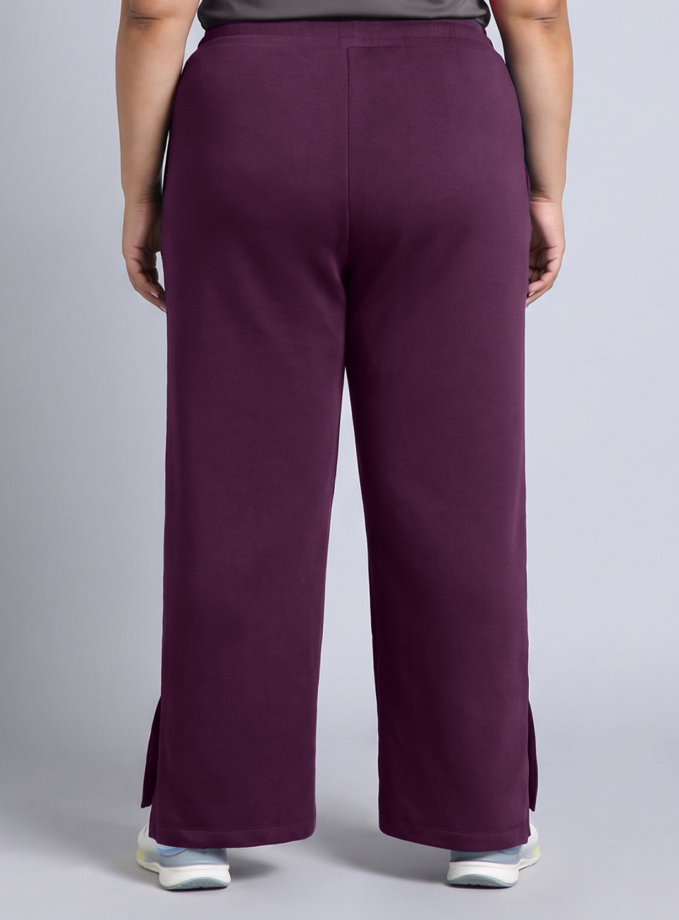 Women's Pink Plus Size Everyday Cotton Trackpants