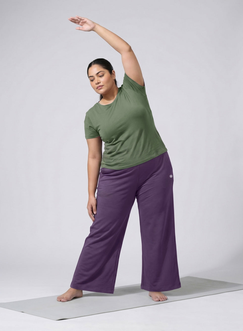 Women's Purple Flow Yoga plus size Pants