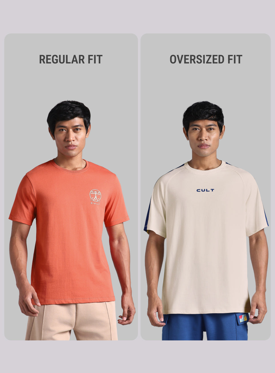 Men's Off white V-man Motion panel Oversized fit T-shirt