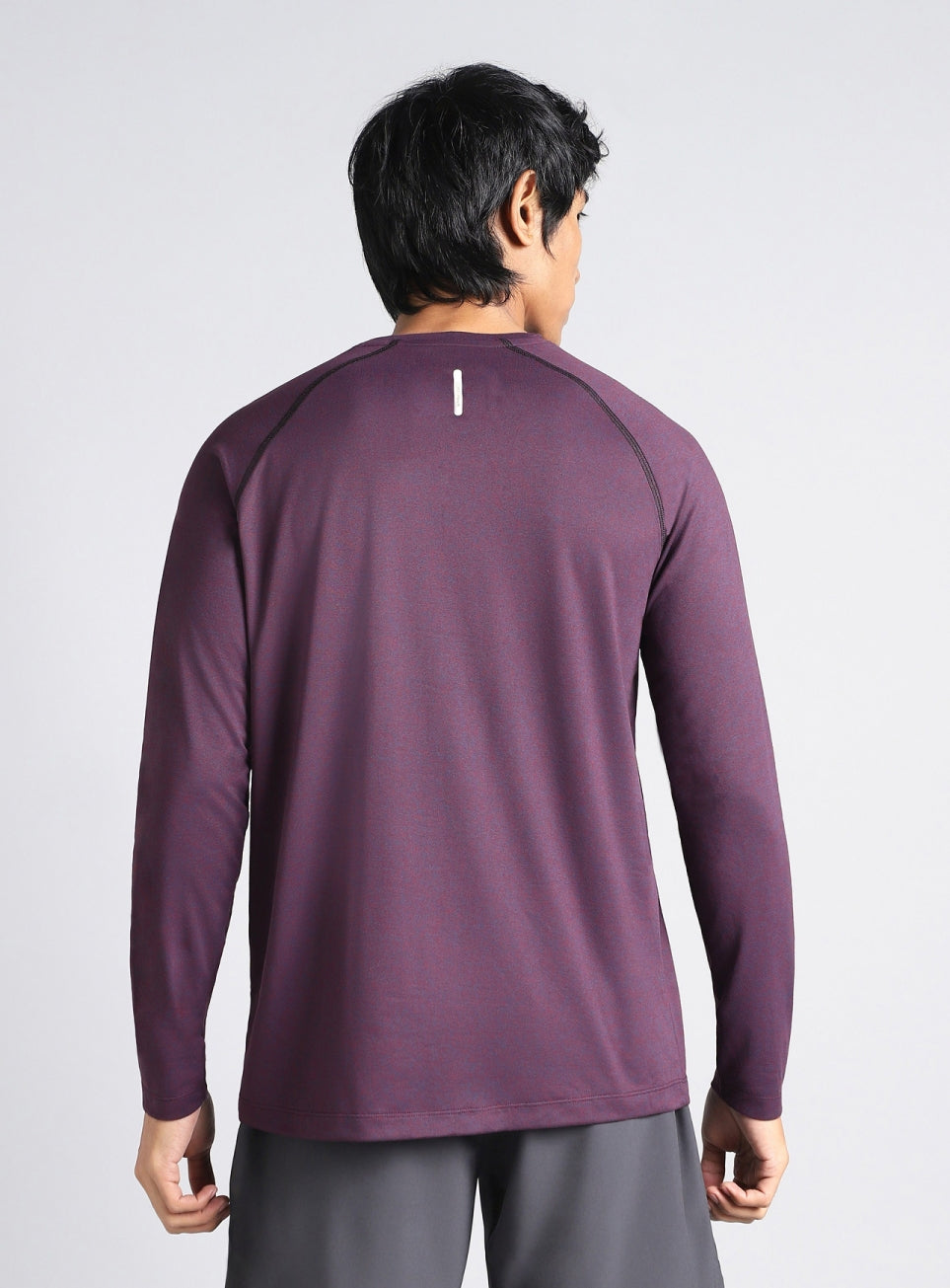 Men's Purple Active Day COMFORtech Full Sleeve T-shirt