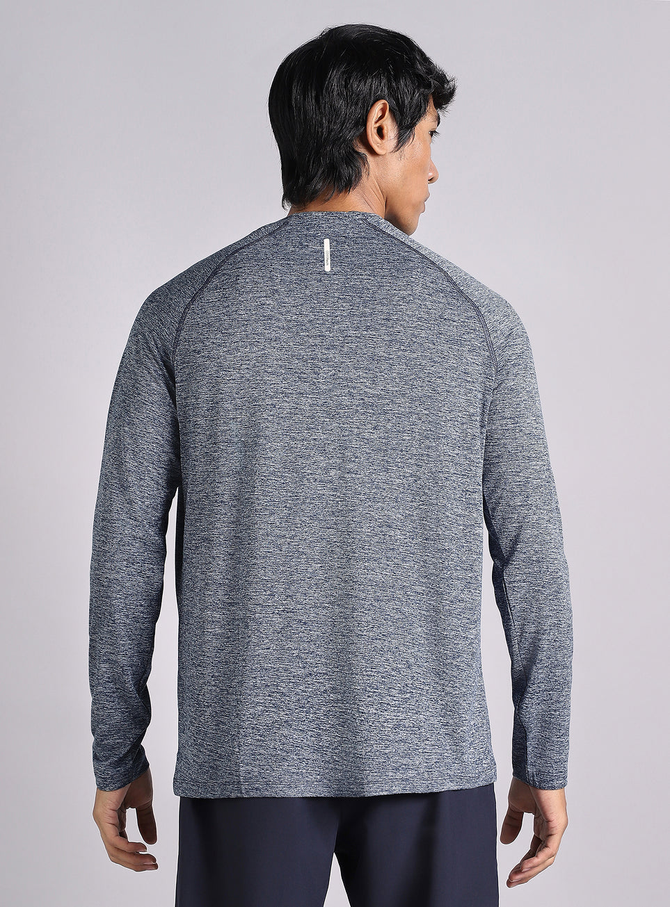 Men's Navy Active Day COMFORtech Full Sleeve T-Shirt