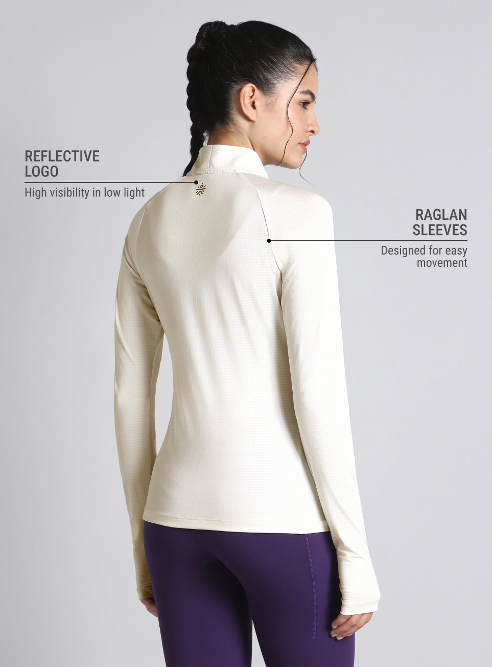 Women's Off-White After Dark Full Sleeve Running T-shirt