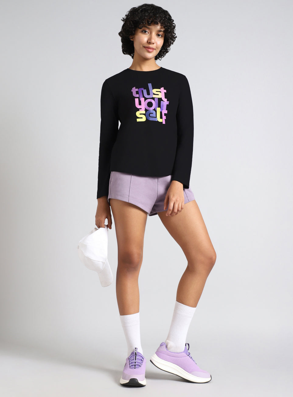 Women's Black Trust Yourself Graphic T-shirt