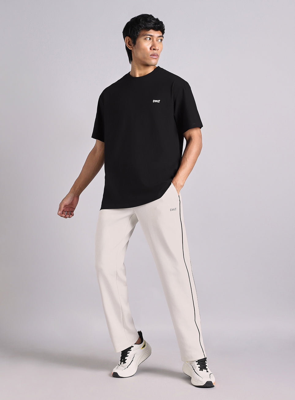 Men's Black Boxing Pro Oversized Fit T-shirt