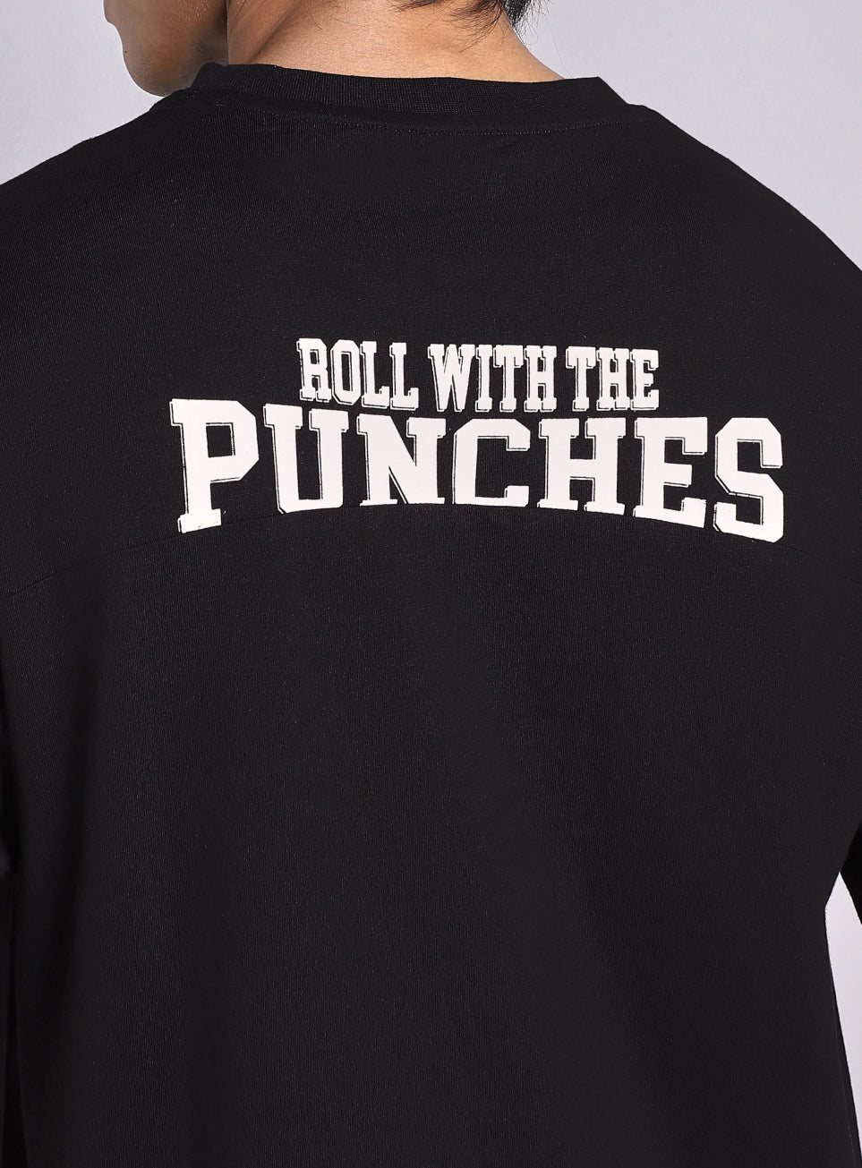 Men's Black Boxing Pro Oversized Fit T-shirt