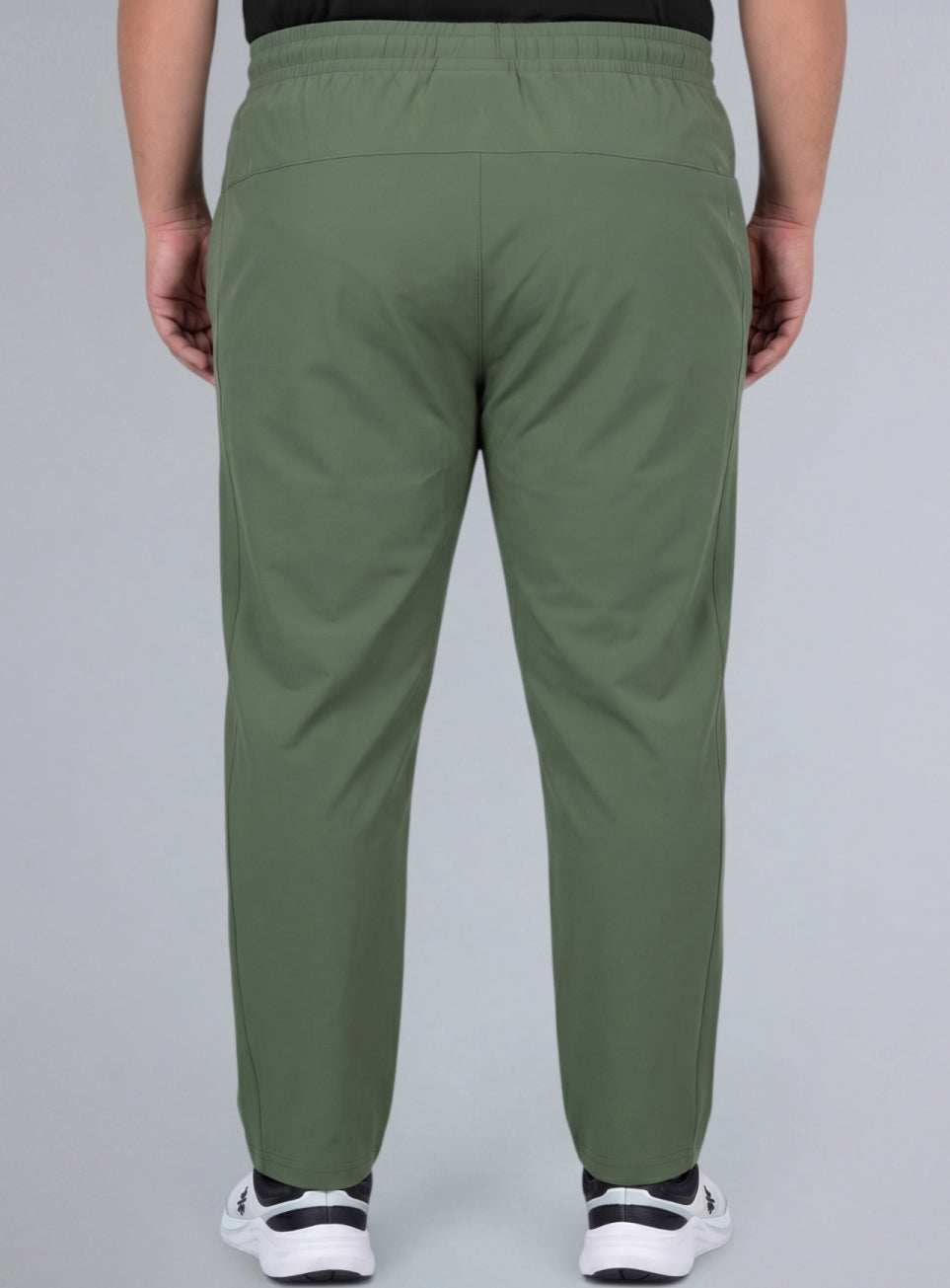 Men's Olive Runner's Essential Plus Size Trackpants