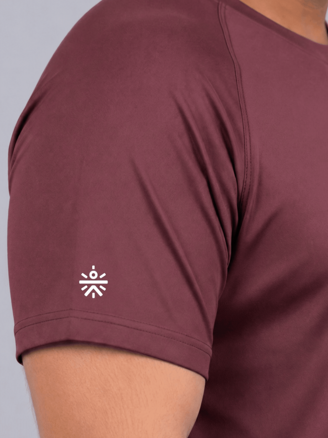 Men's Maroon Plus Size Pro Run Athlete T-shirt