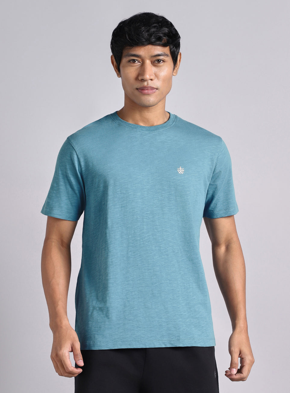 Men's Teal Logo Mania Back Print Tshirt