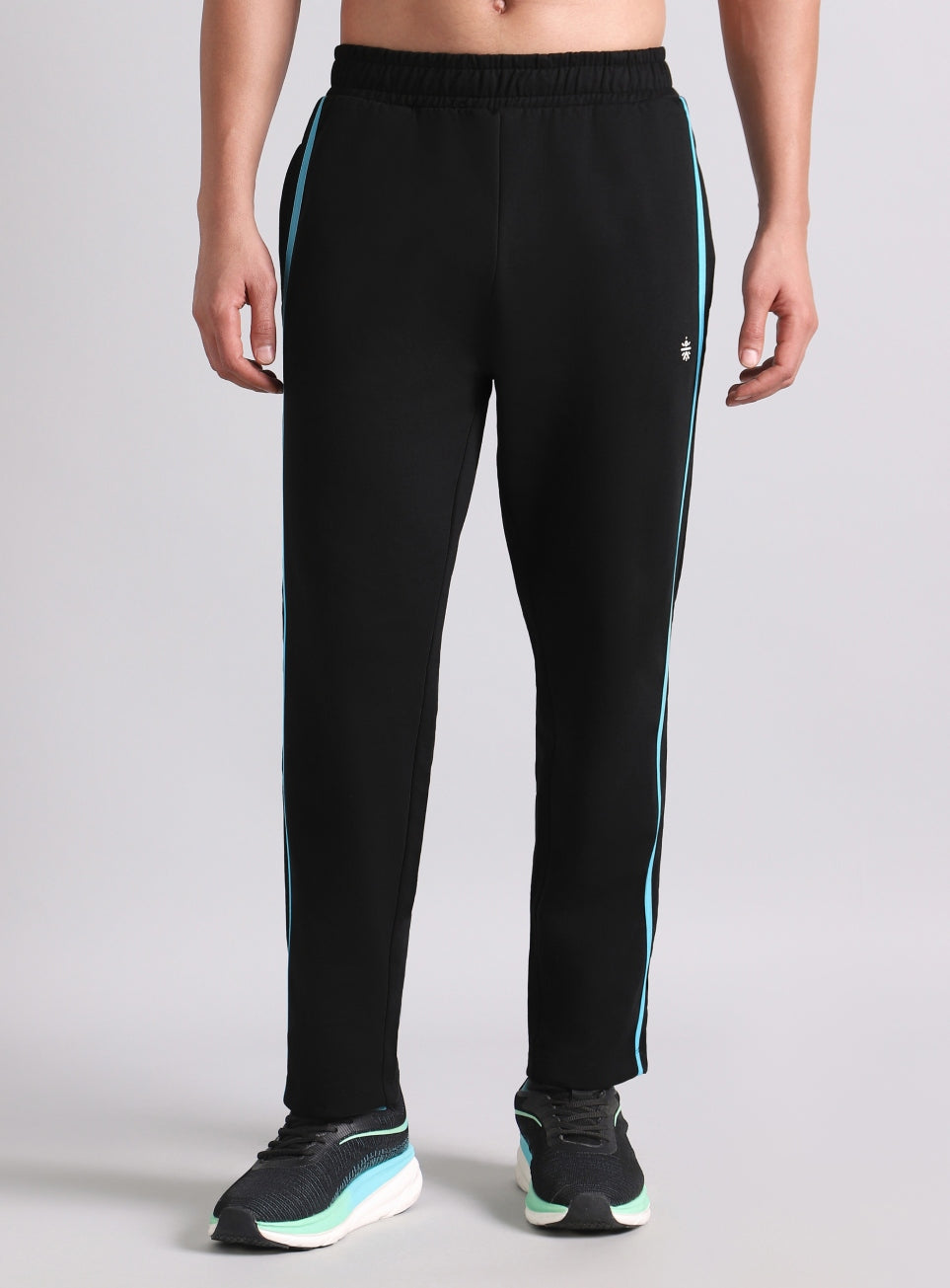 Men's Black Contrast playday Trackpant