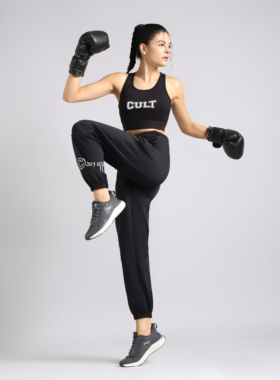 Women's Black Combat Fit Joggers