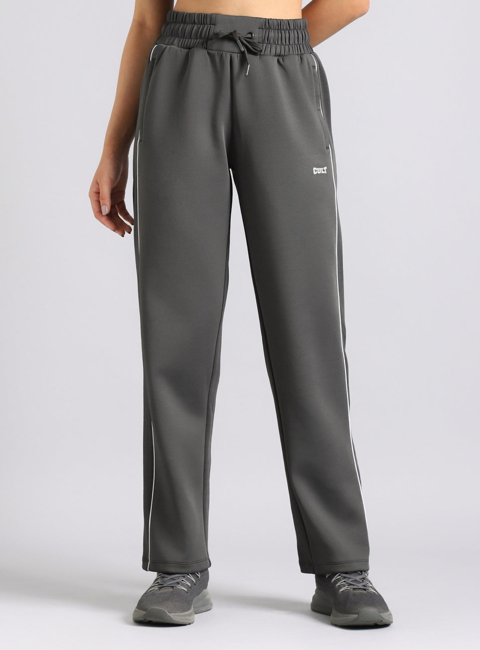 Women's Grey Combat Pro Training Trackpants