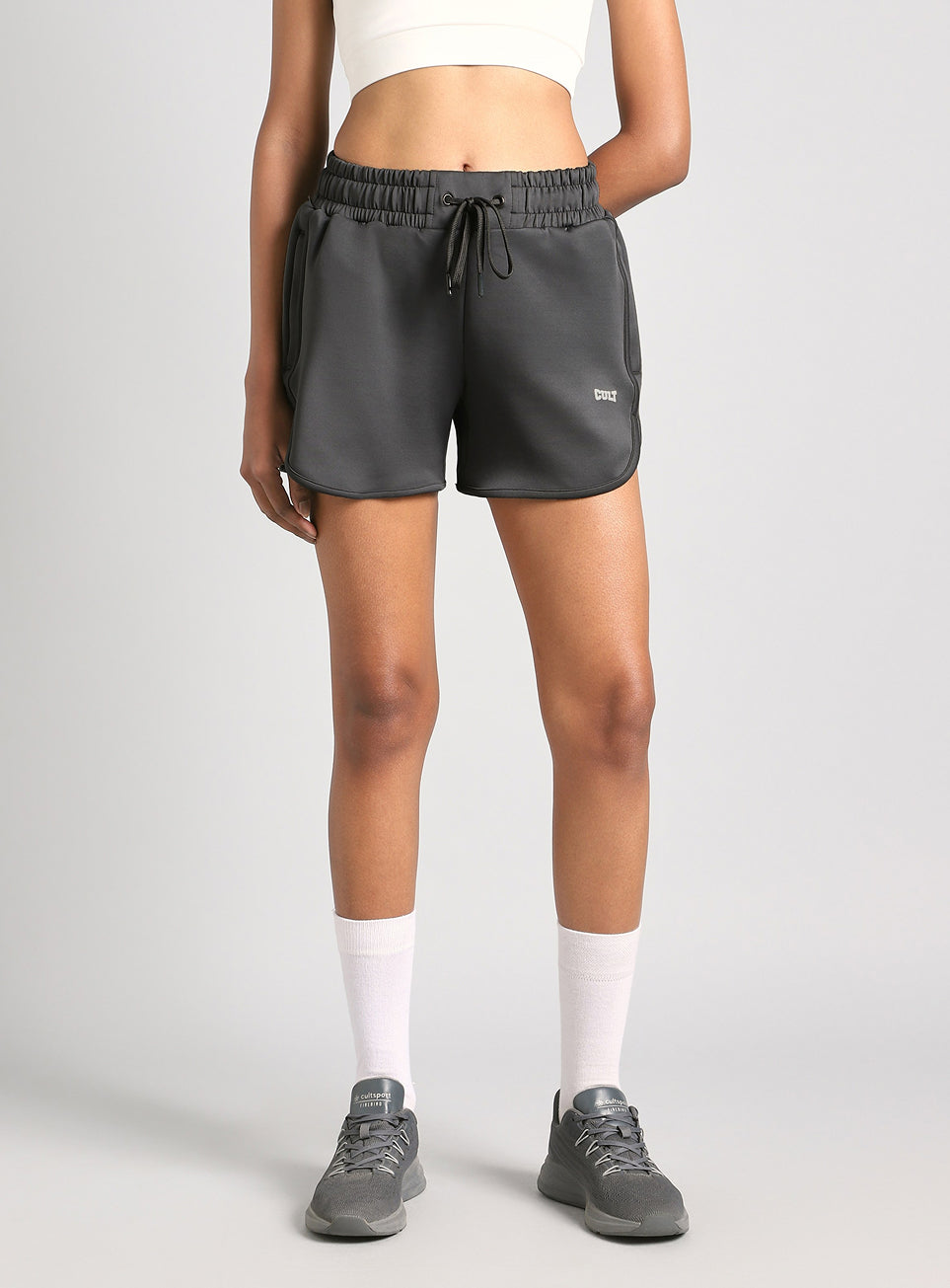 Women's Grey Combat Pro Training Shorts