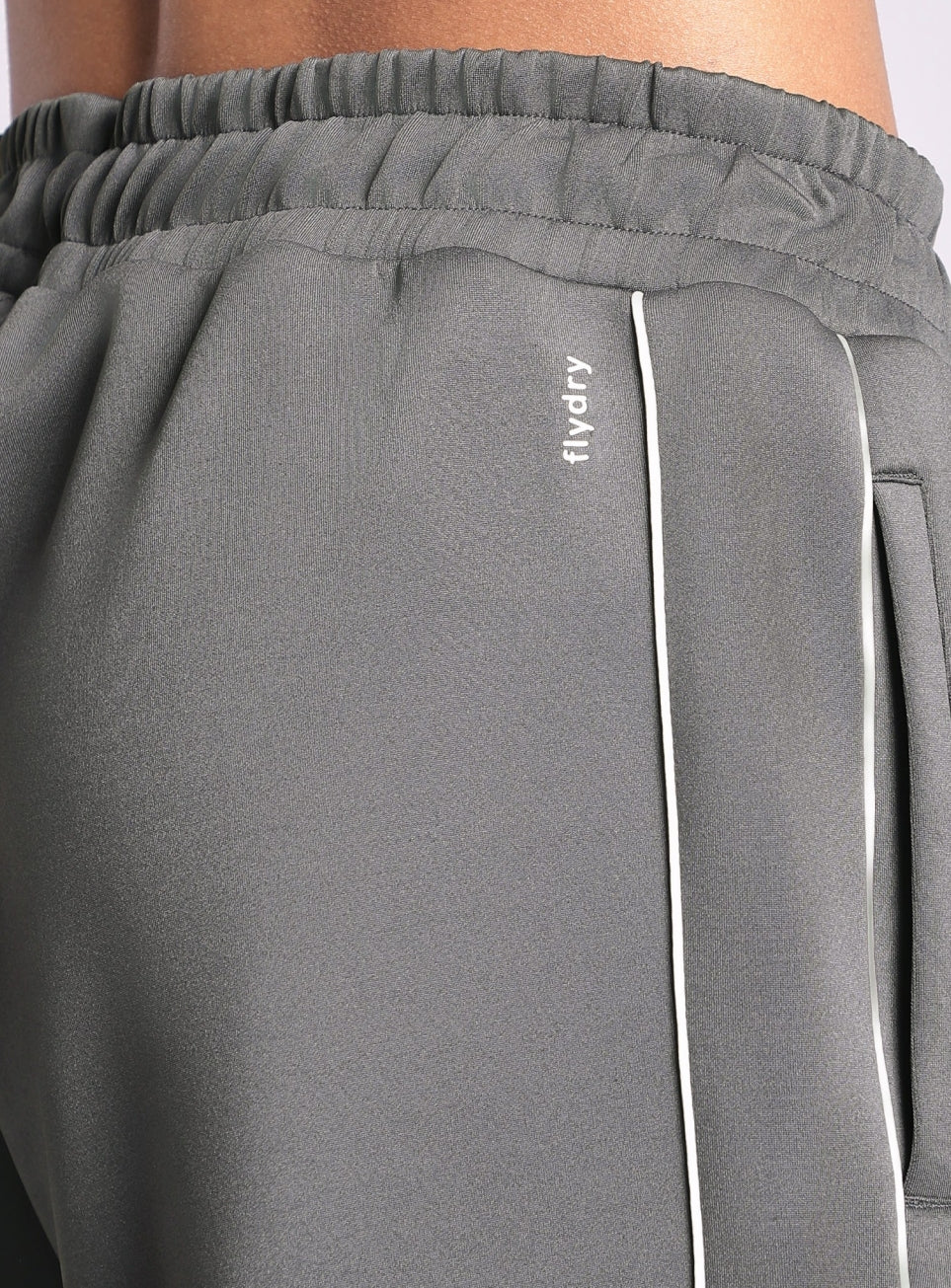 Men's True Dark Grey Combat Straight Fit Trackpants