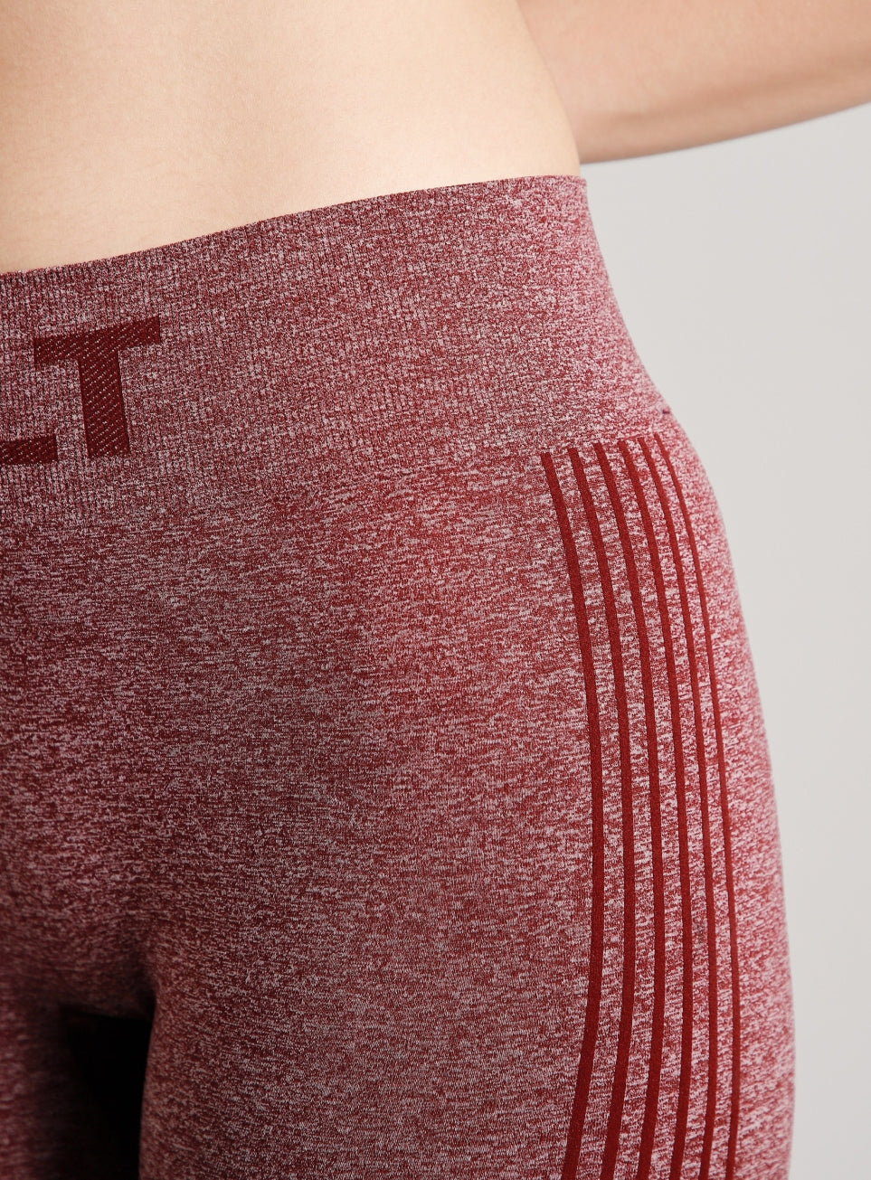 Women's Maroon Power Lift Seamless Tights