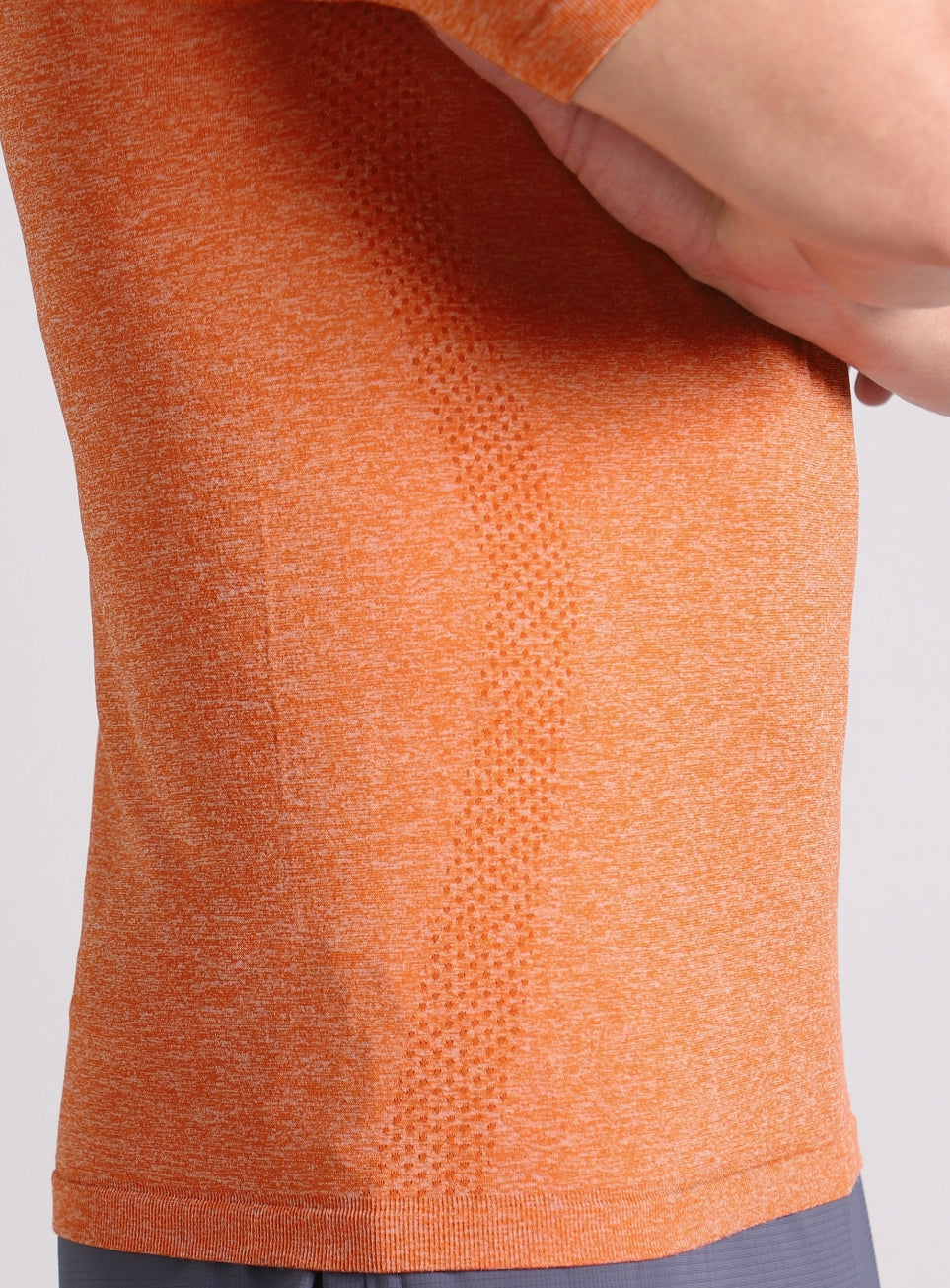 Men's Rust All Format Training Slim Fit Seamless T-shirt