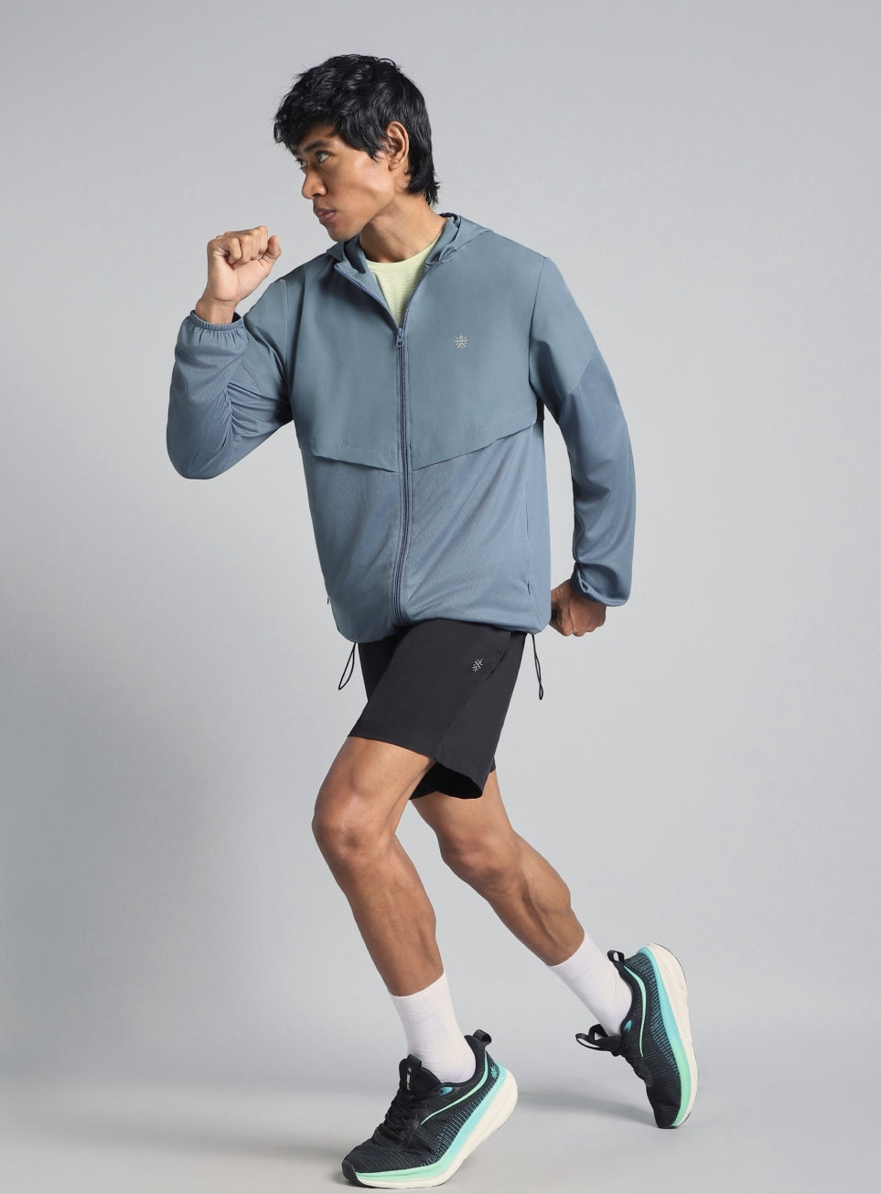 Men's Blue Speed Run Windbreaker Jacket