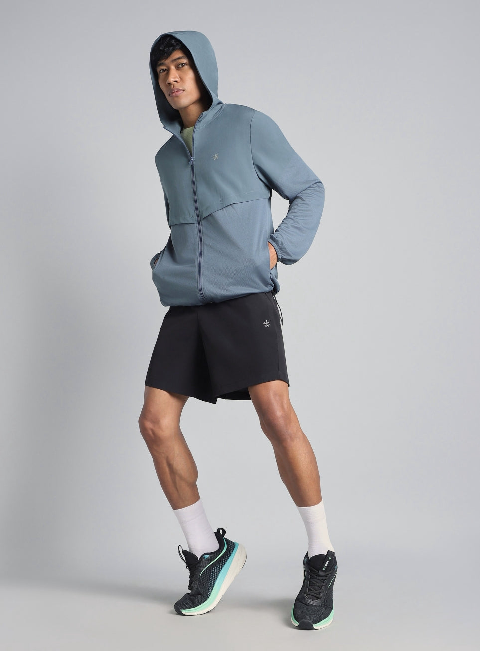 Men's Blue Speed Run Windbreaker Jacket