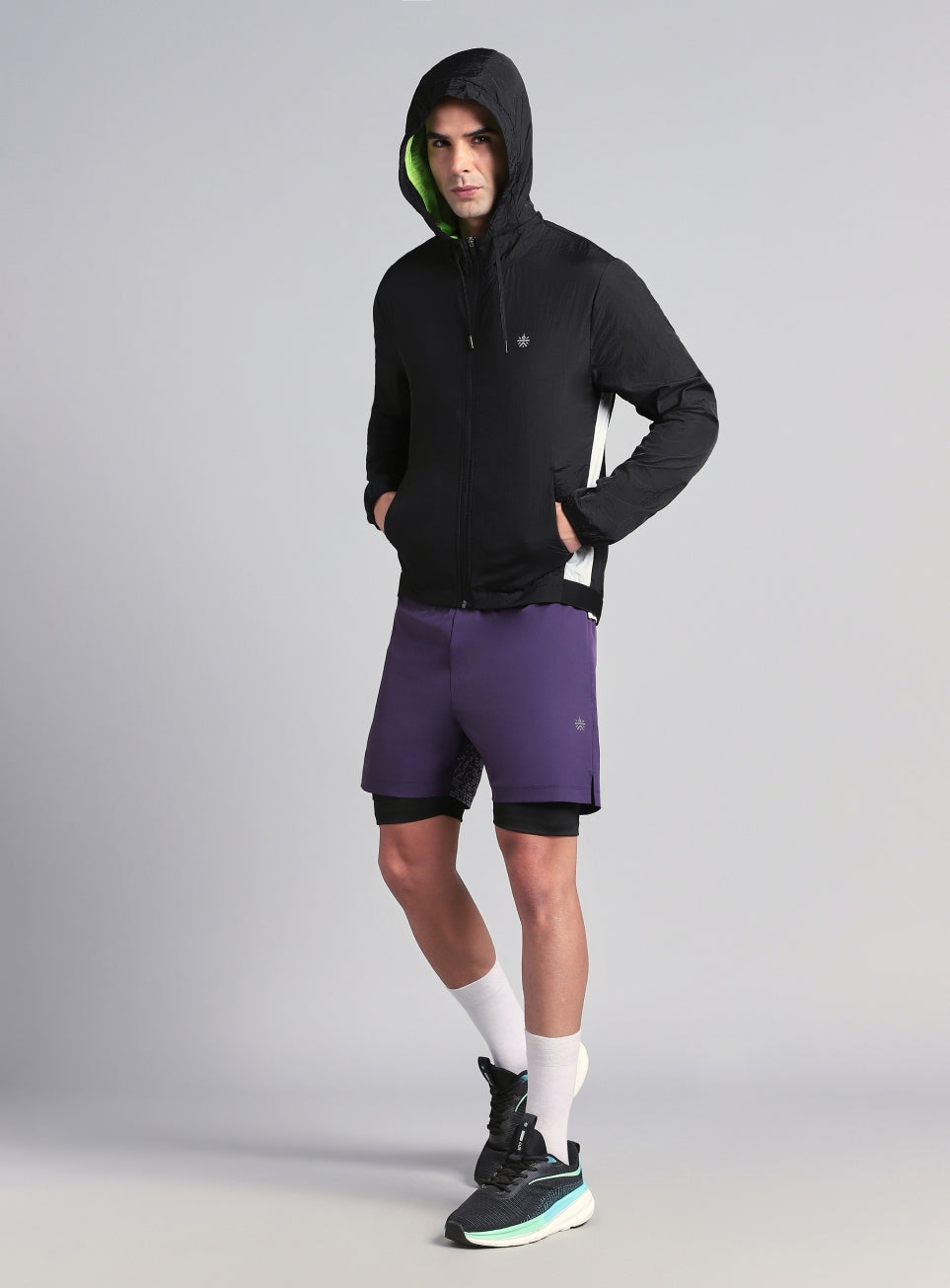 Men's Black Air Vents Running Jacket
