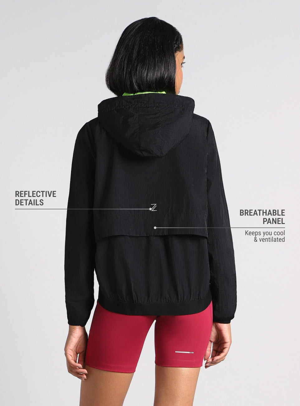 Women's Black Runner's Essential Jacket