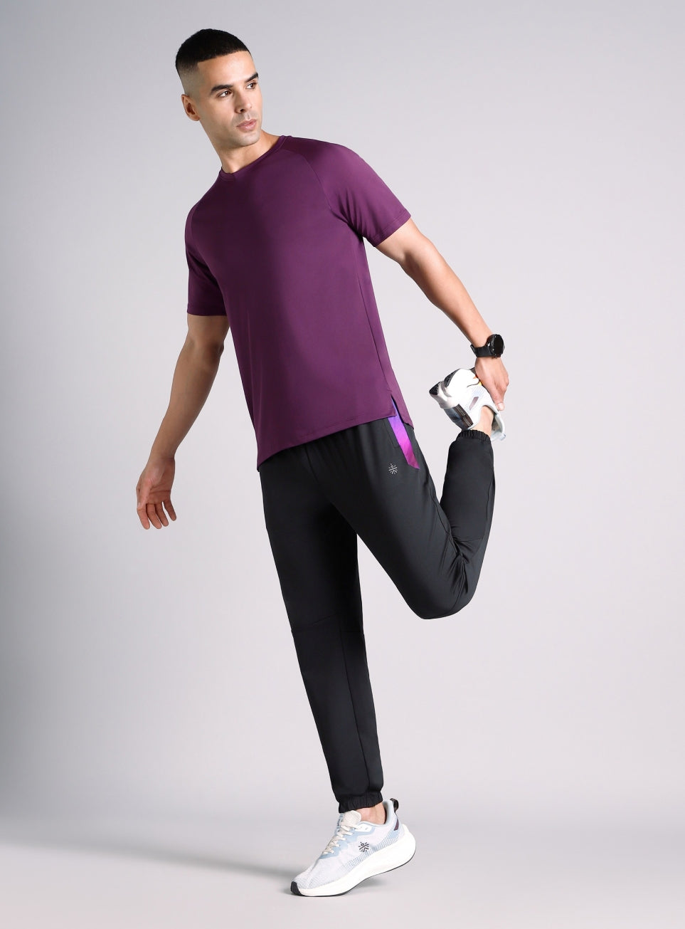 Men's Black Halo Night Run Joggers
