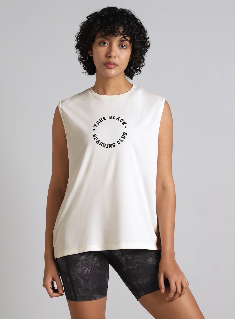 Women's White Combat Training Muscle Tank