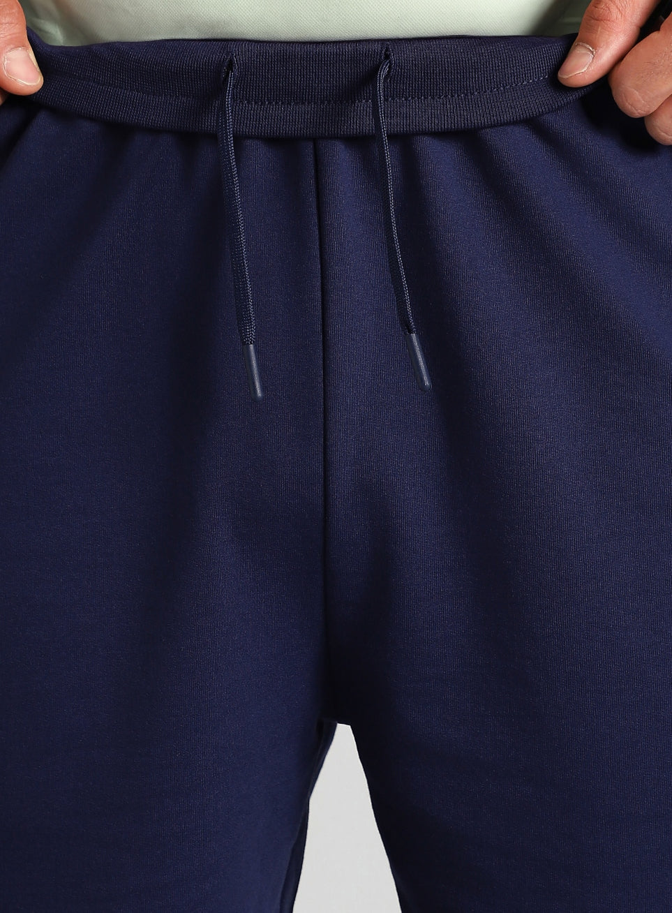 Men's Navy Edge Line Training Plus Size Shorts