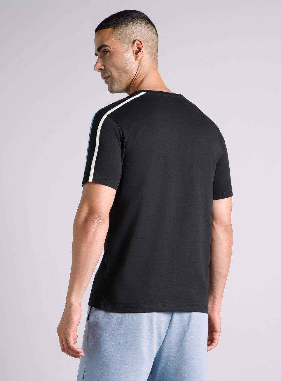 Men's Black Contrast Playday T-shirt