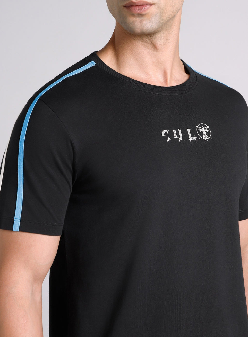 Men's Black Contrast Playday T-shirt