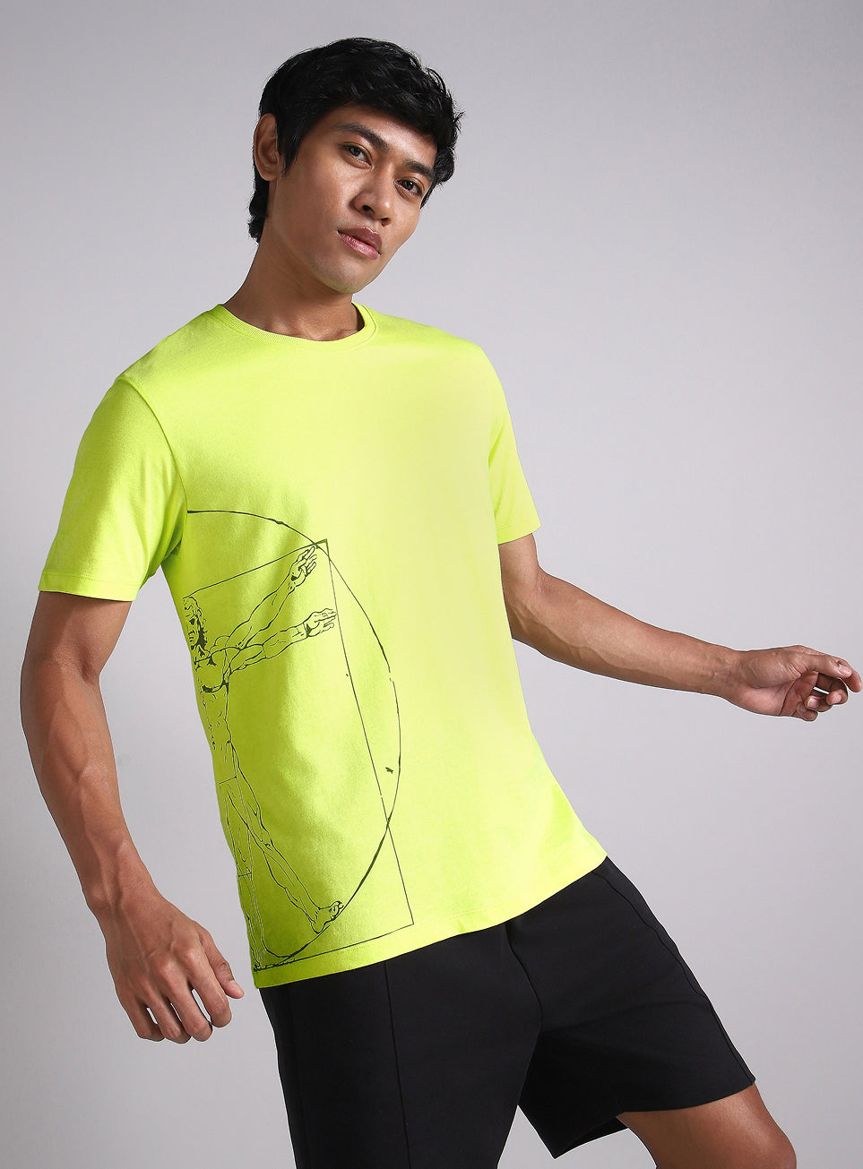 Men's Lime Signature V-Man T-shirt